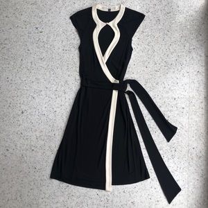 DVF Black Wrap Dress